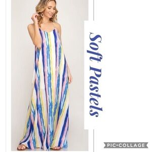 HP! 🎉🎉🎉Pastels - Beautiful Maxi Sundress